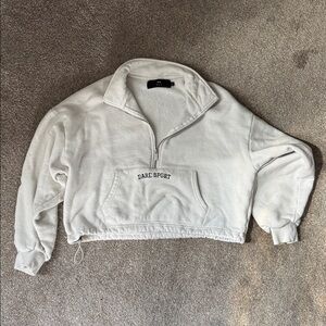 Darc Sport White Quarter-Zip Pullover